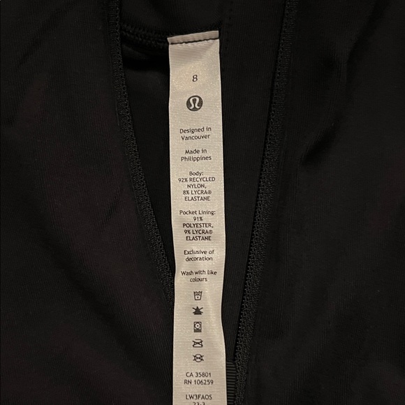 Lululemon NWT It’s Rulu Run Cropped Half-zip Black Size 8 - Picture 2 of 4